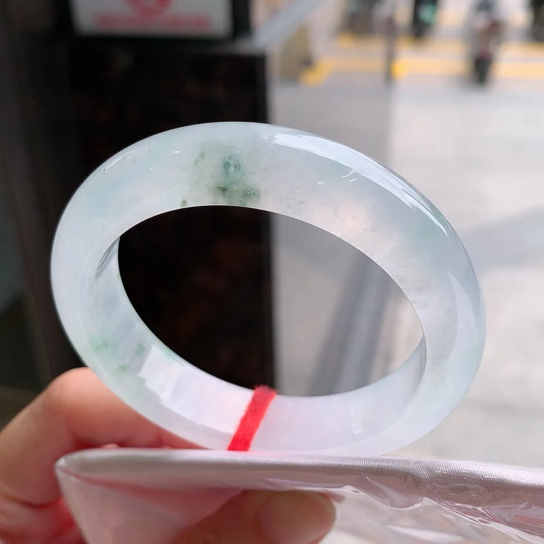 正圈冰玻飘花 无瑕 尺寸:52.5/13.1/7.9 种水好️️