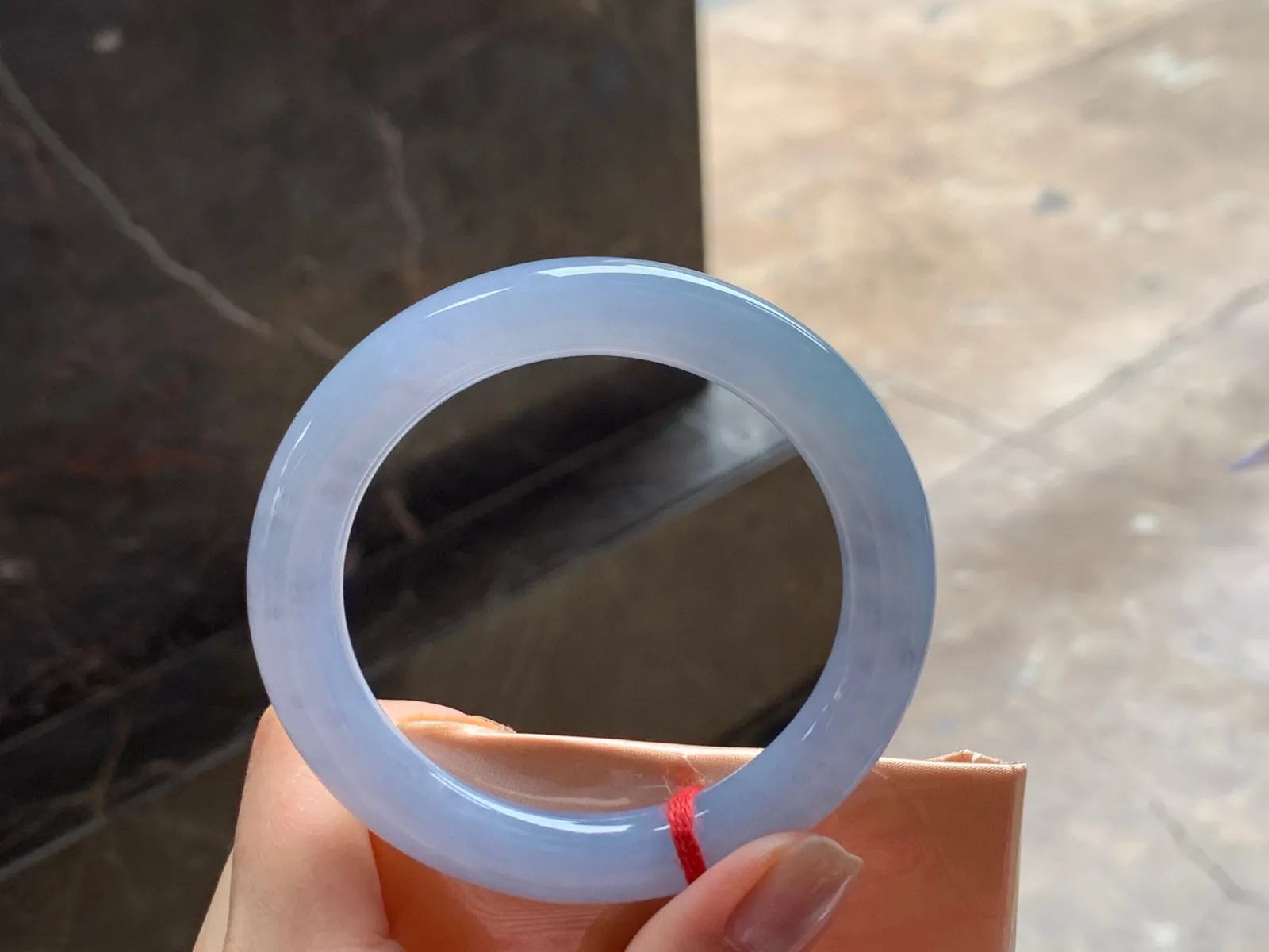 冰紫福镯
种好水润 54.2/9.7mm