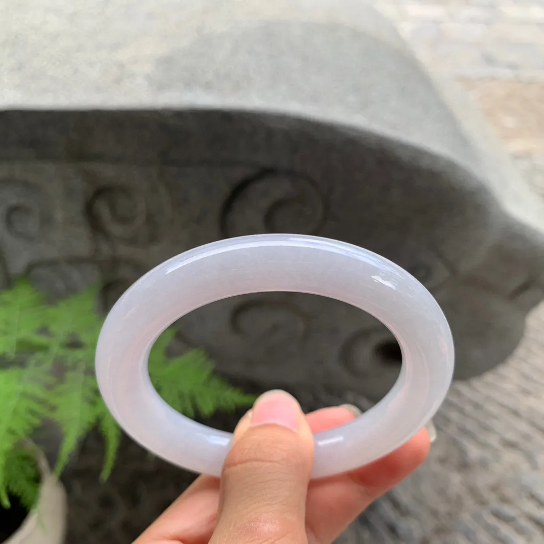 圈口55.5-10.6 【冰粉圆条手镯】 圆条55 56可戴
