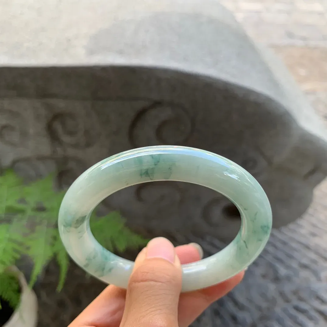 圈口55.6-11 【飘花圆条手镯】 圆条55 56可戴