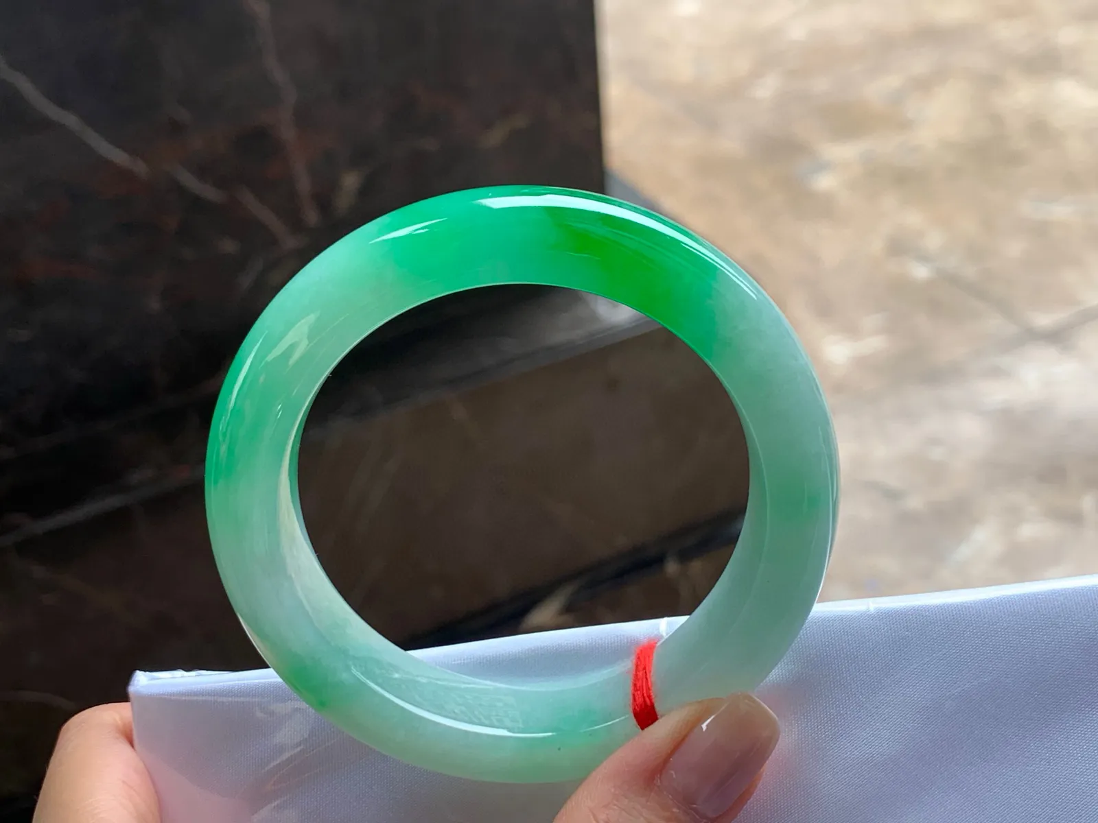 阳绿手镯
水润58.2/14.6/10.8mm