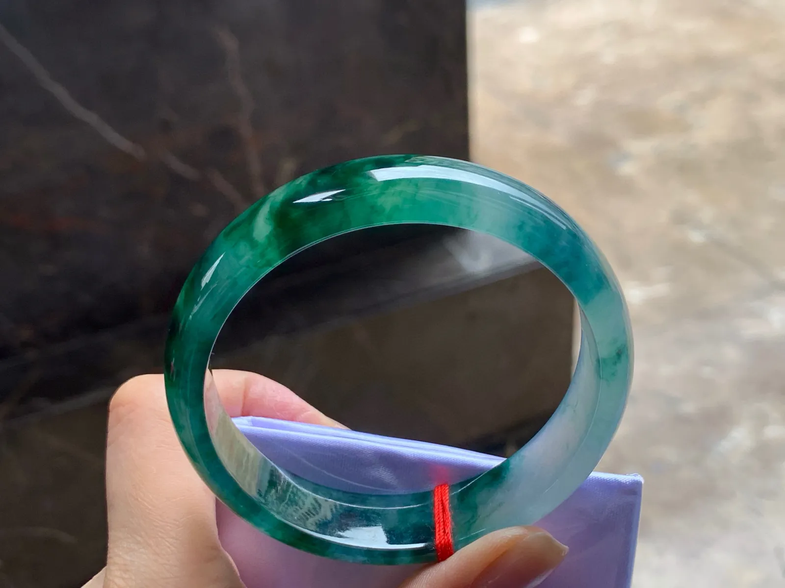 冰飘花手镯
种老58.7/14.5/7mm