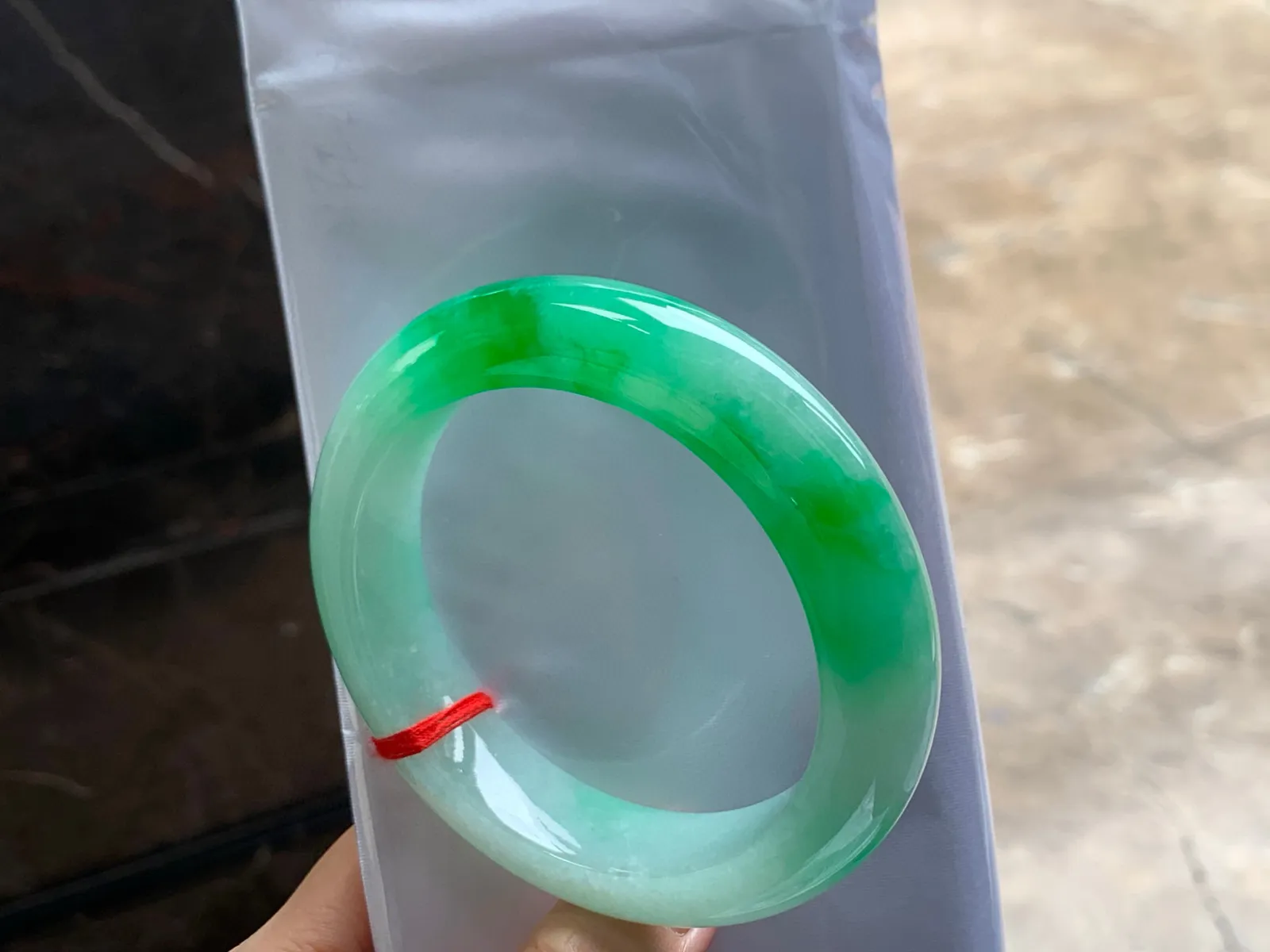 阳绿手镯
水润58.2/14.6/10.8mm