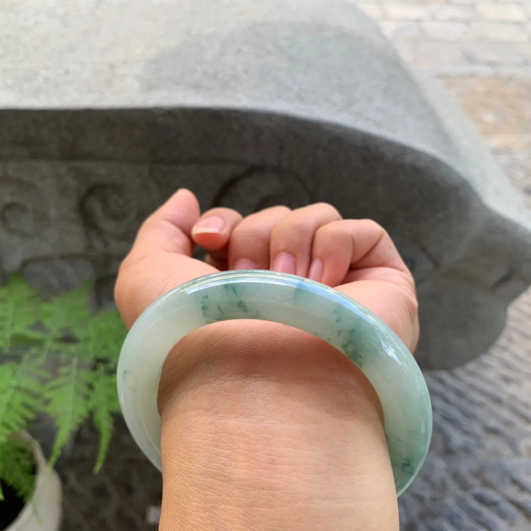 圈口55.6-11 【飘花圆条手镯】 圆条55 56可戴