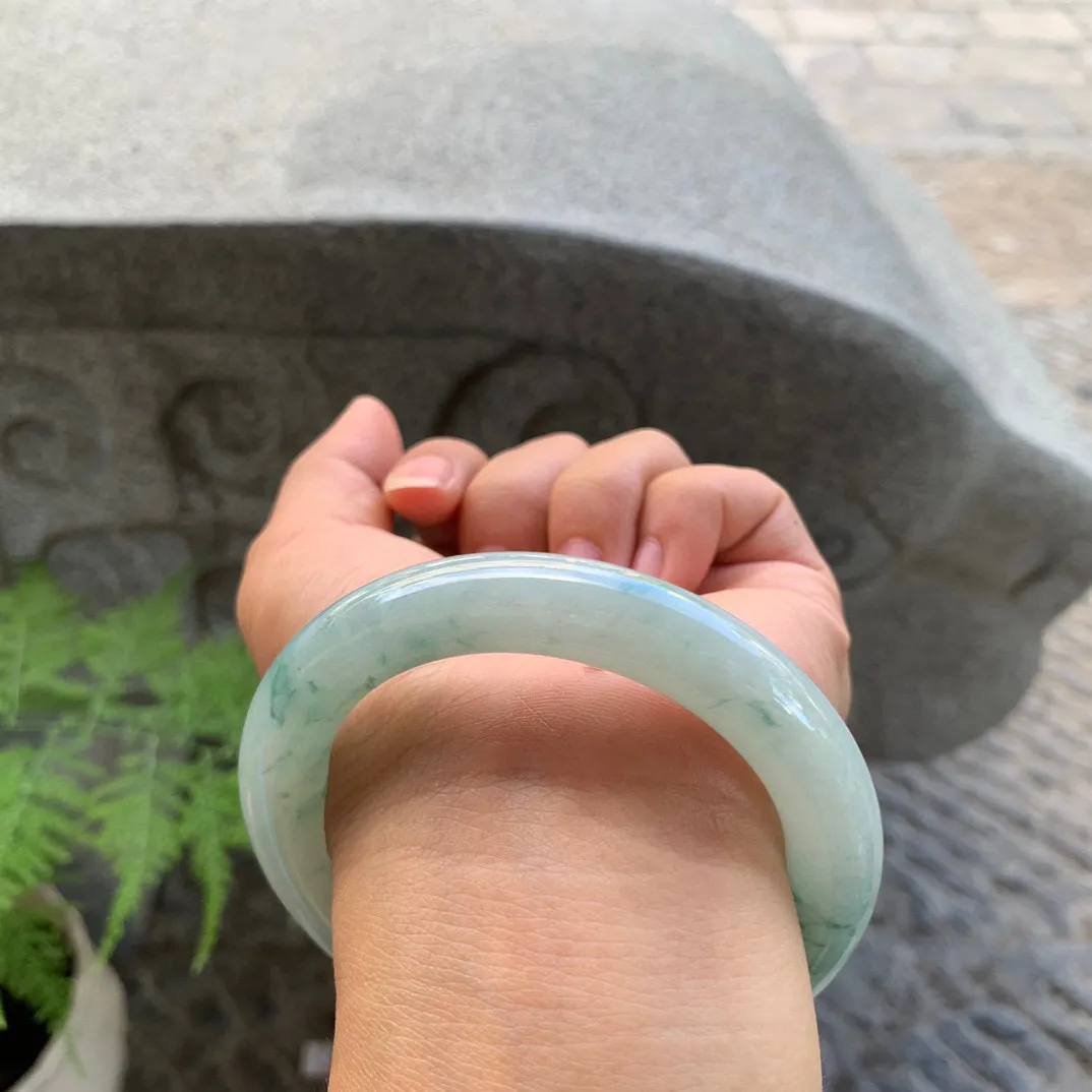 圈口55.6-11 【飘花圆条手镯】 圆条55 56可戴