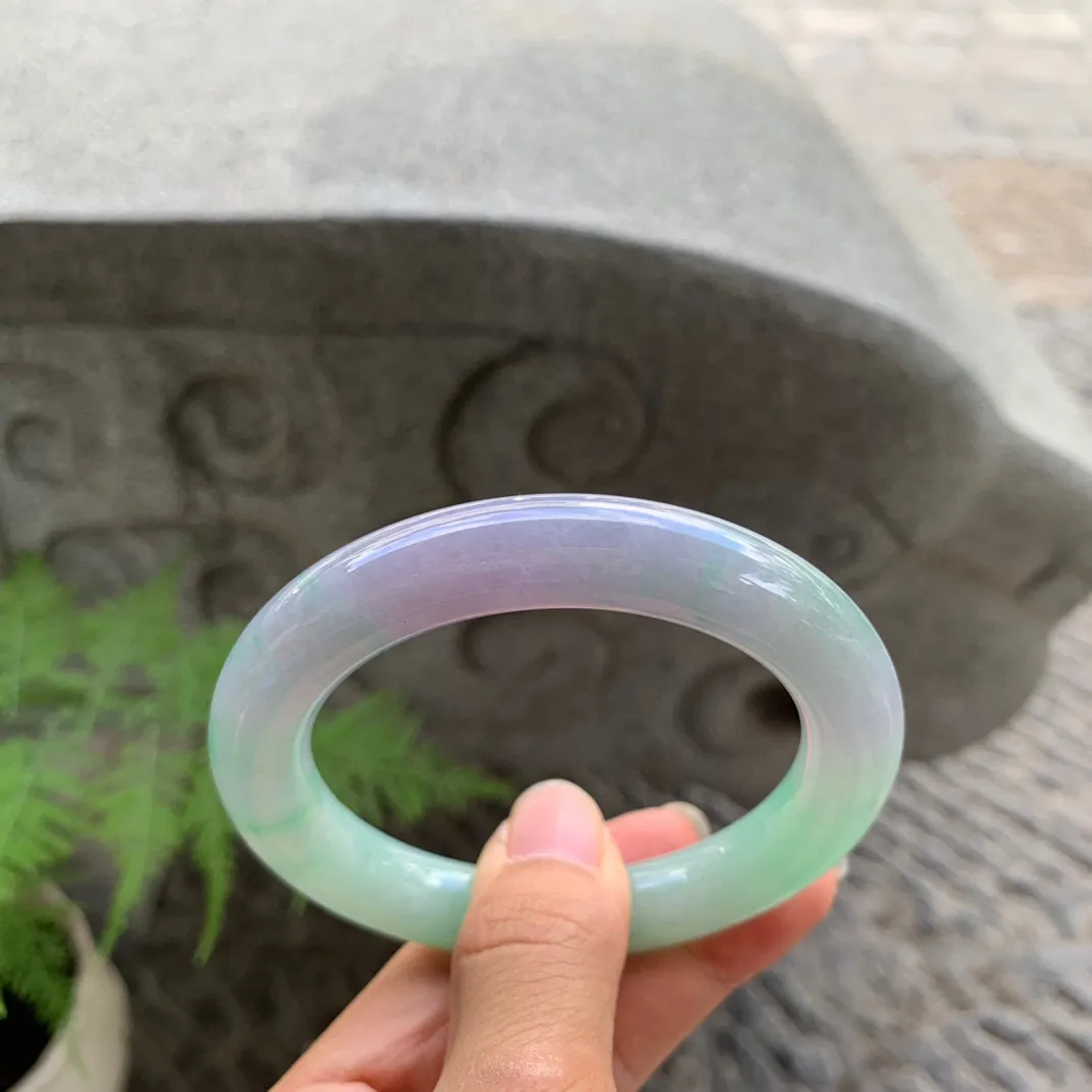 圈口55.8-10.8 【春彩圆条手镯】  圆条55 56可戴