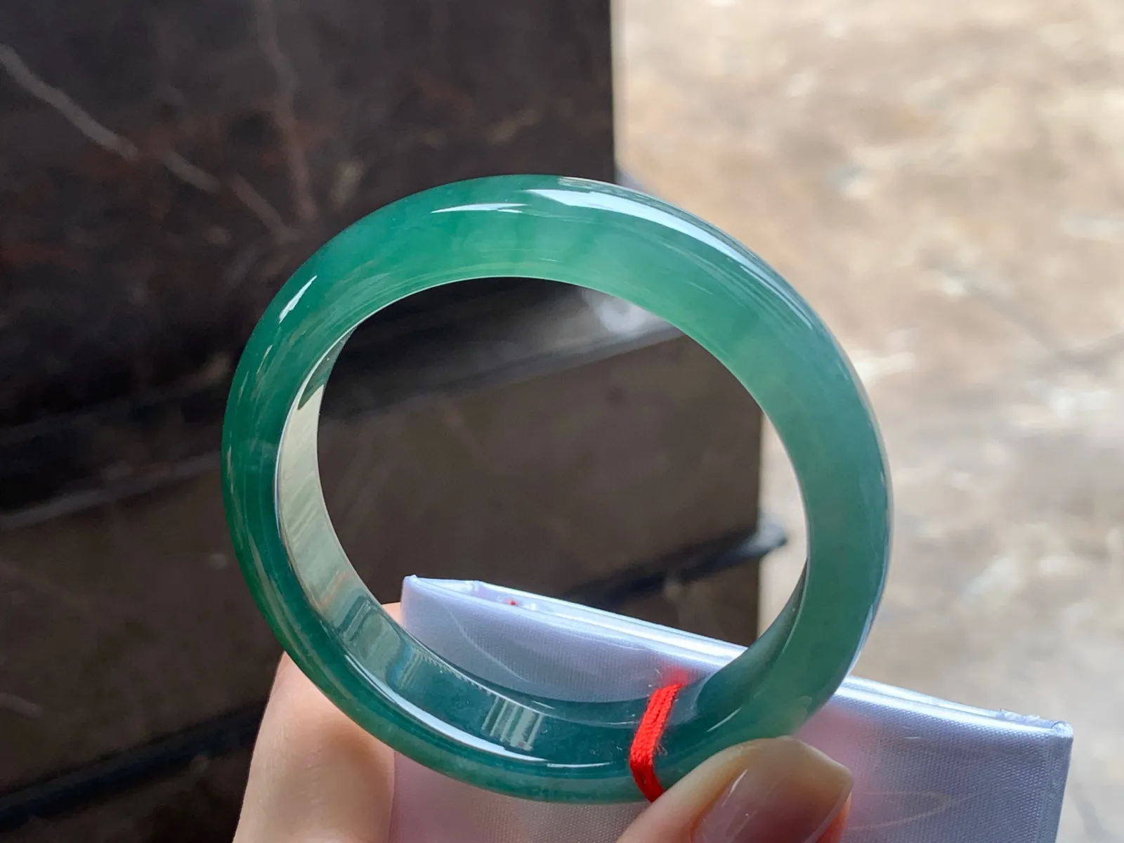 冰油青手镯
种老53.5/13/8mm