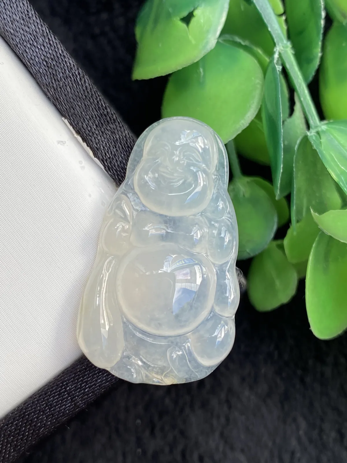 推荐【白冰起光布袋佛】福气满满～～无纹裂，冰透，起光，开脸亲和，笑容可掬，水水润润，护佑佳品，
