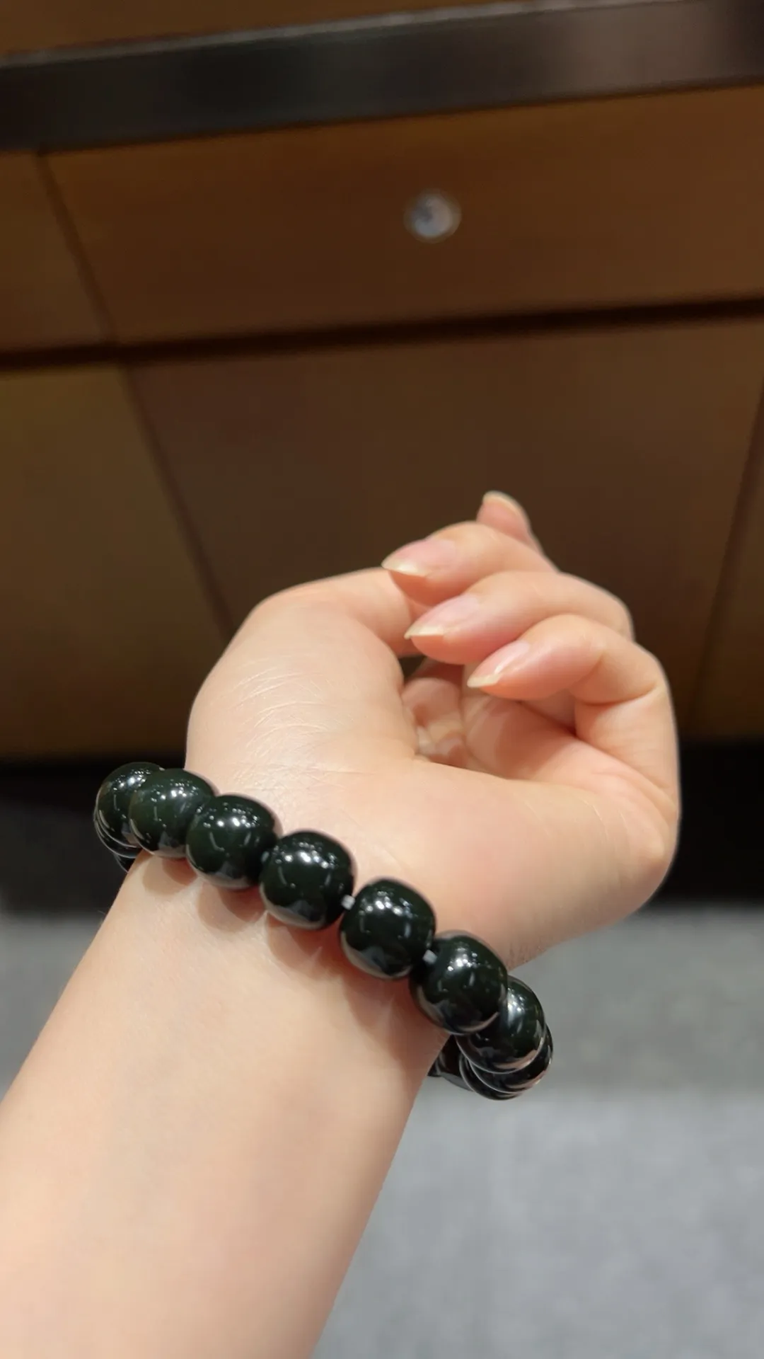 籽料｜黑青｜老型珠手串
