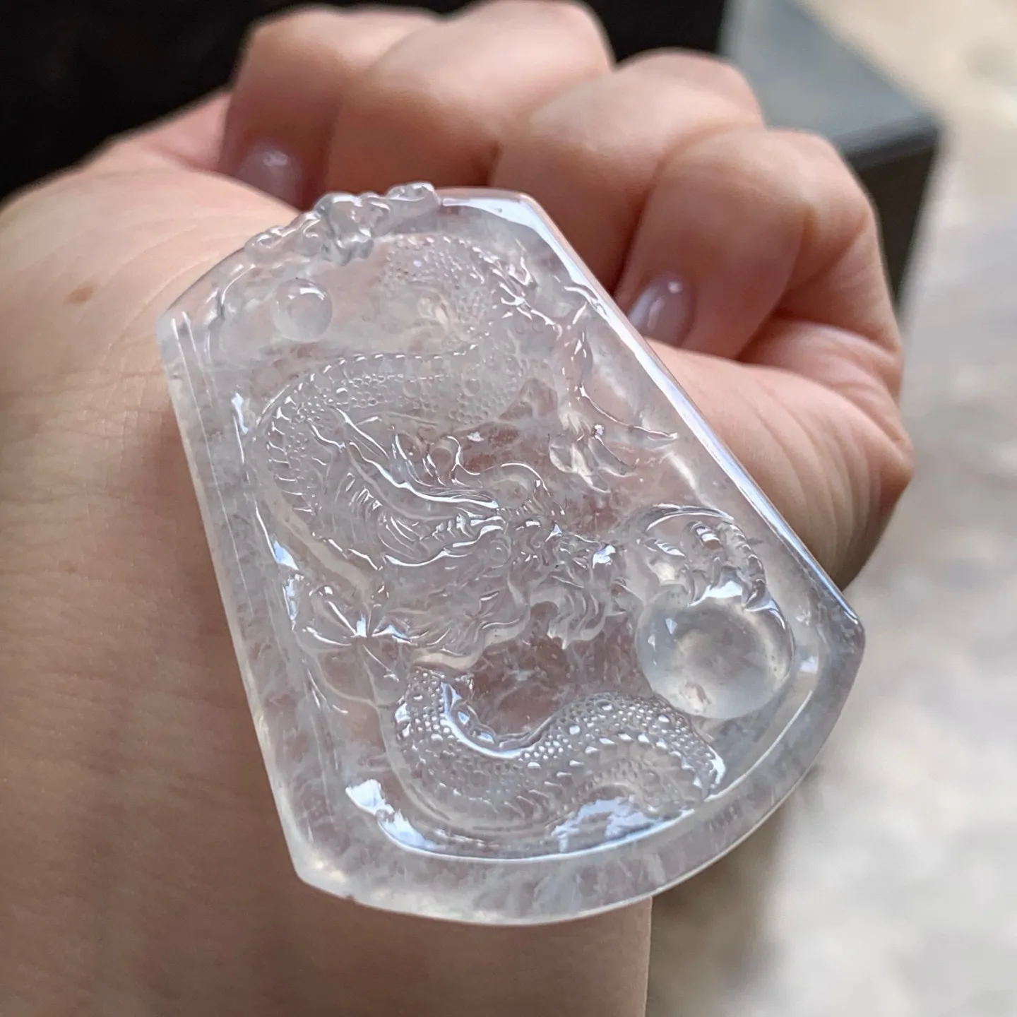 冰种龙牌
种好水足