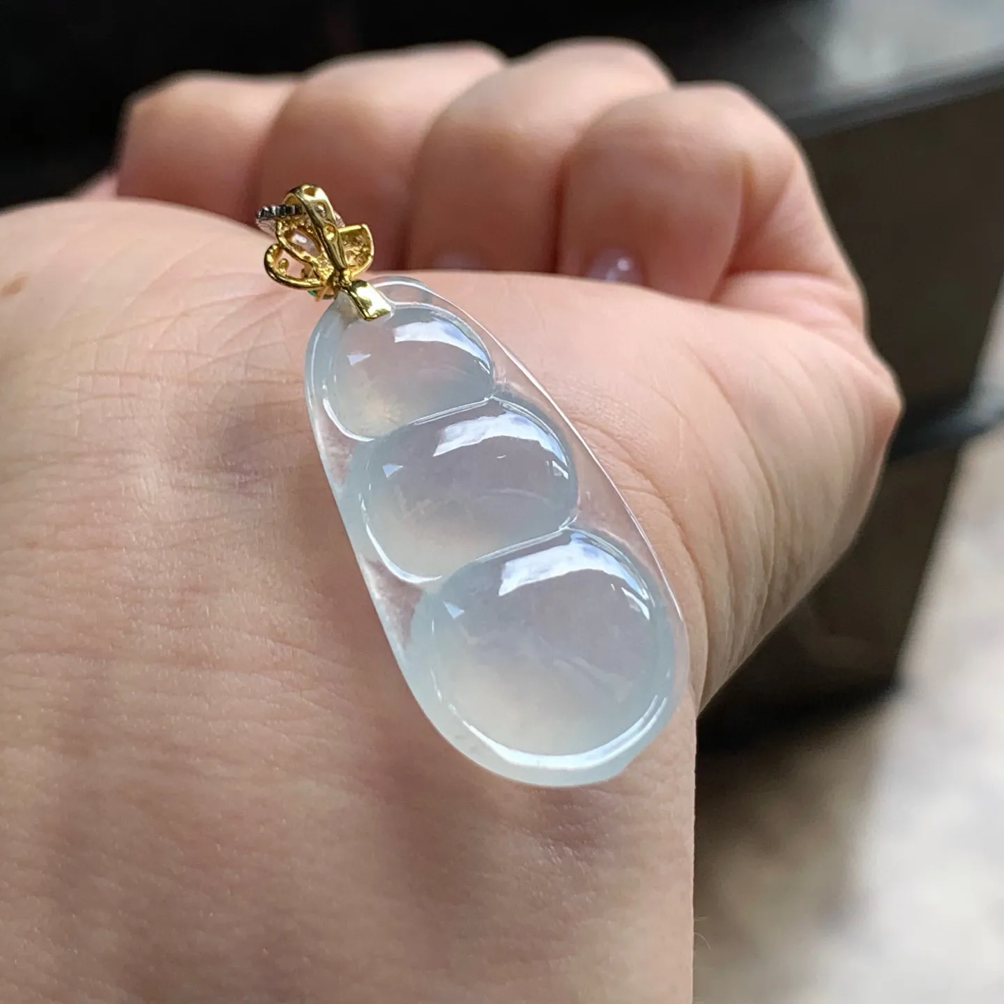 冰种福豆
清爽 金扣