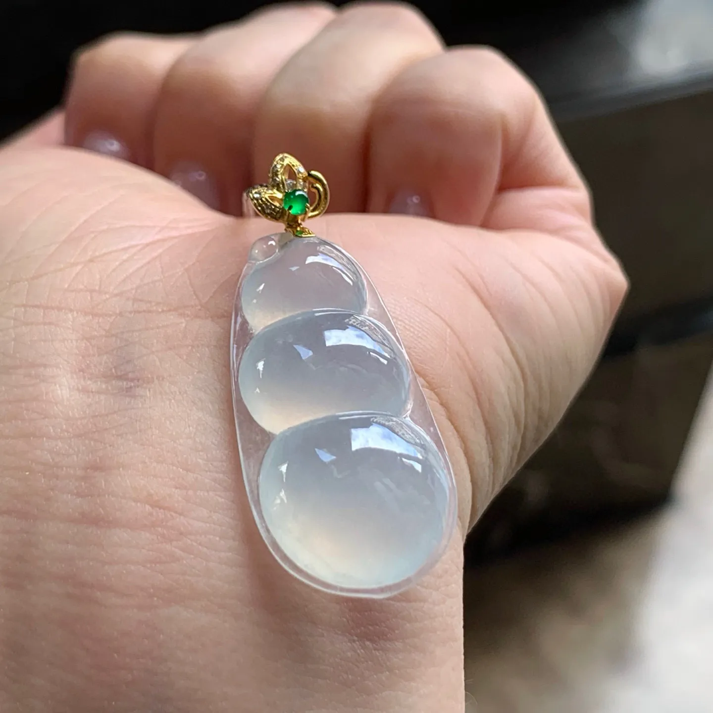 冰种福豆
清爽 金扣