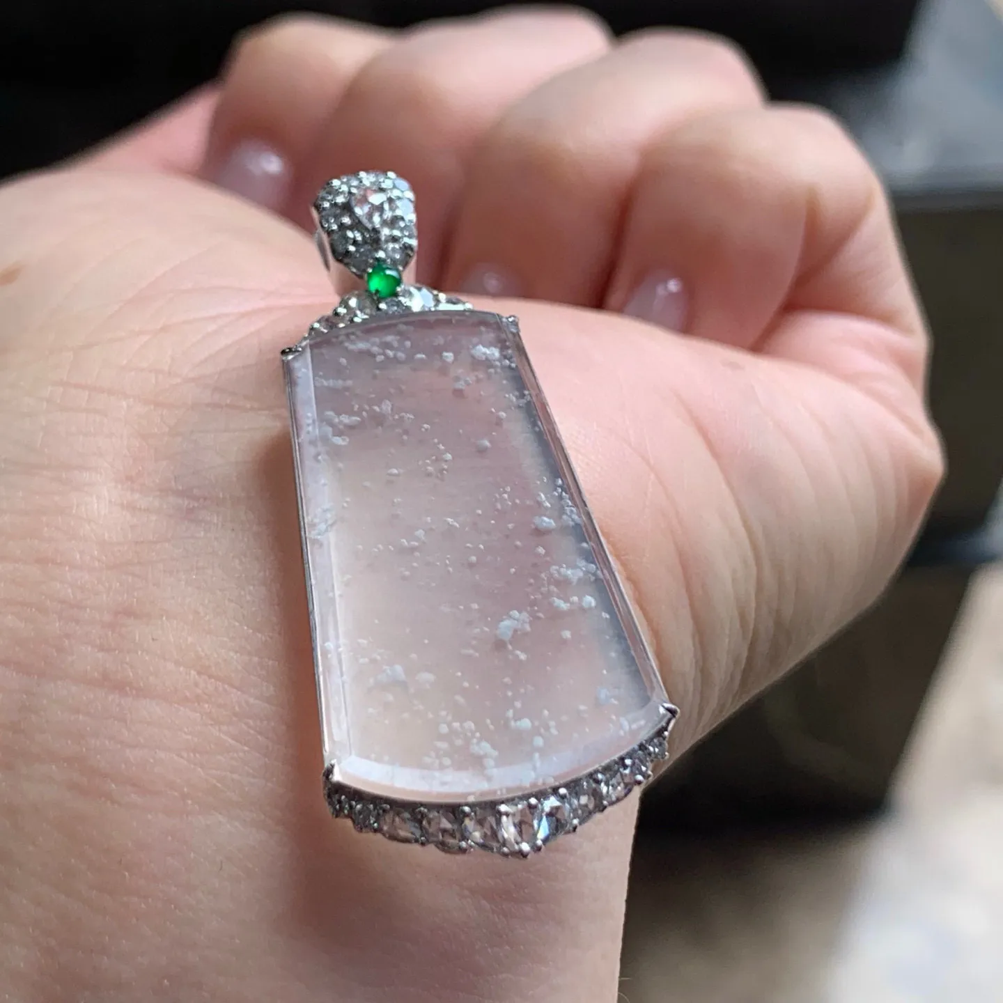 雪花棉无事牌
种好 真金镶嵌