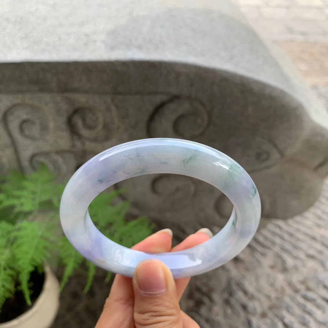 大圈口60.4-11.3-10 【茄紫飘花正圈手镯】正圈60 61可戴