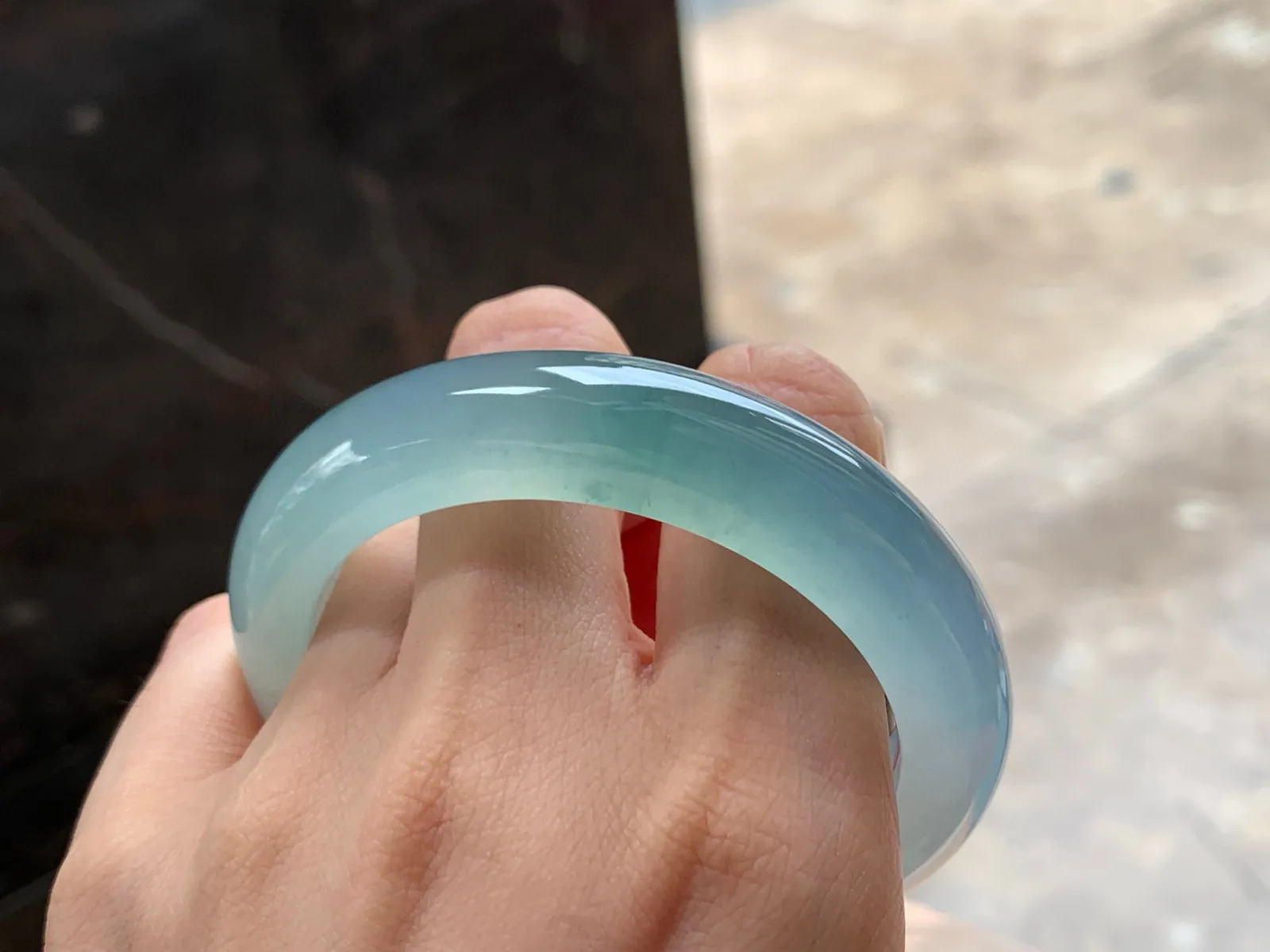 冰晴手镯
种好水足 54/13/9mm