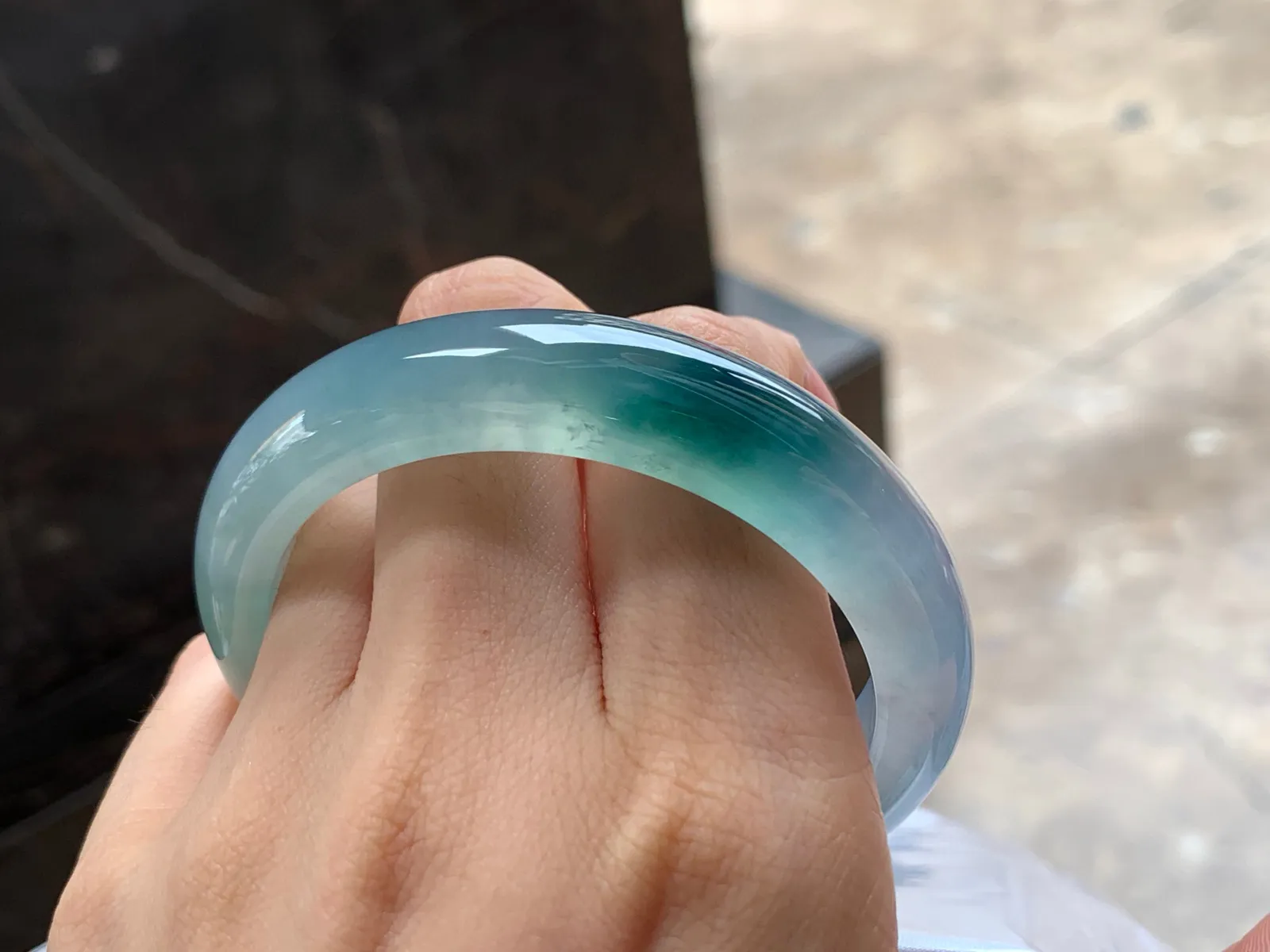 冰种手镯
种好53.8/13.2/8.5mm
