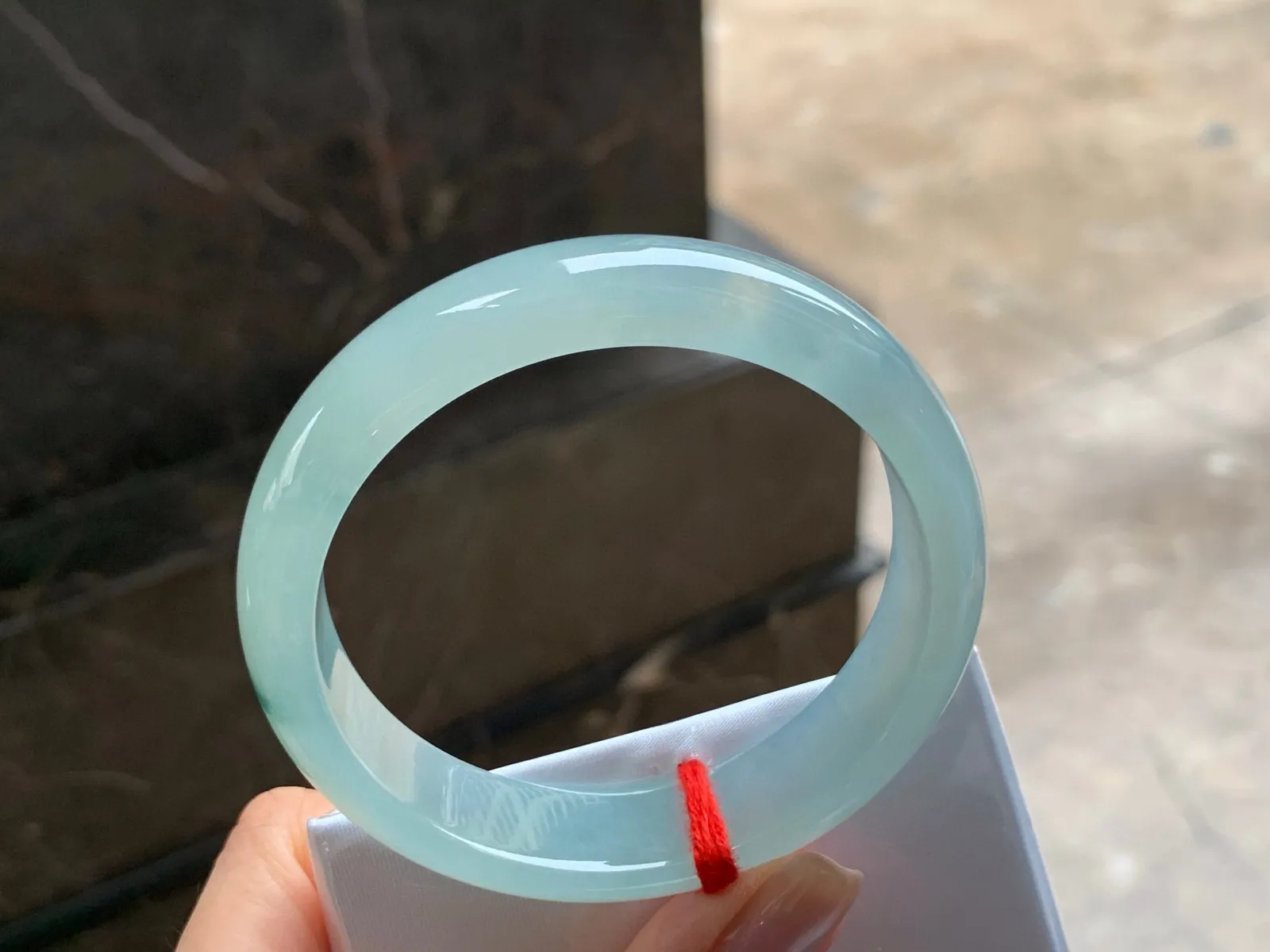 冰飘花手镯
种好56.5/14/7mm
