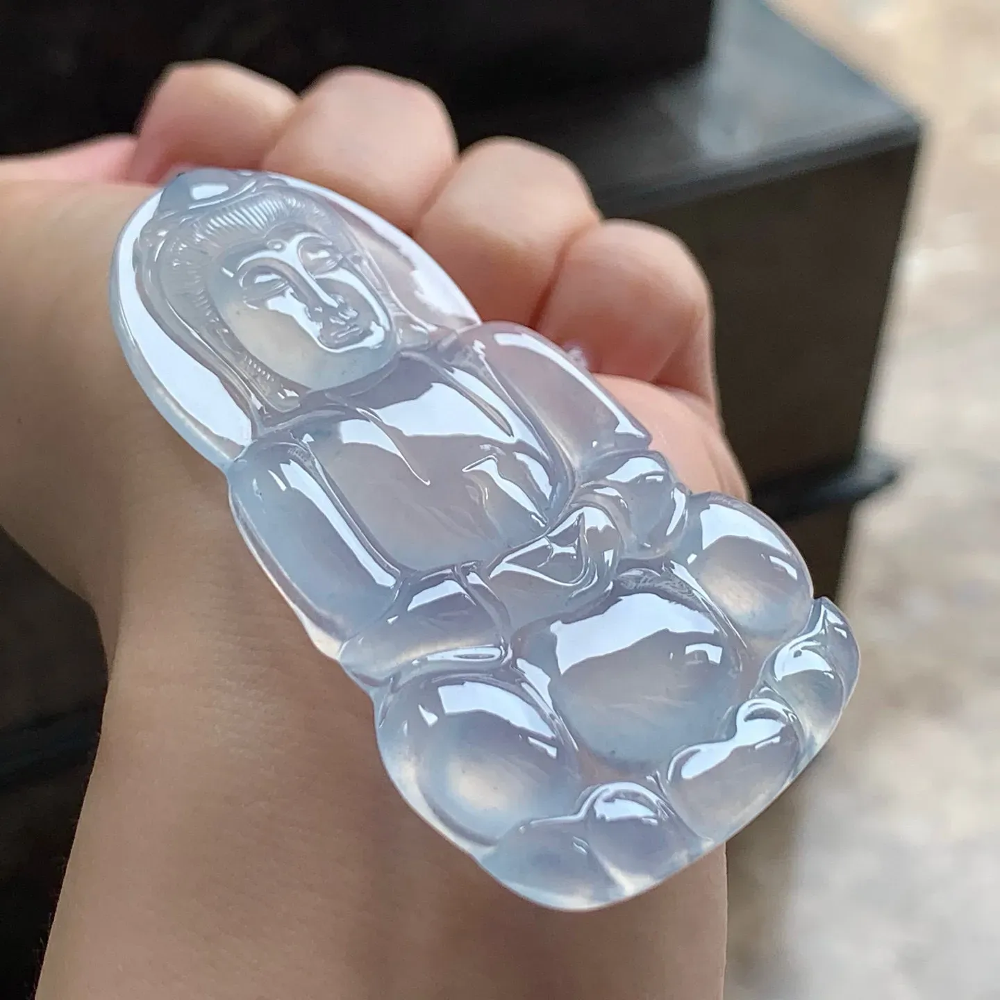 冰种淡春观音
种老水足 大气