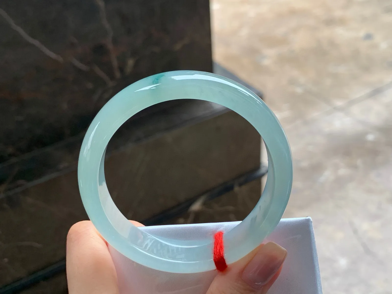 冰飘花手镯
种好56.5/14/7mm