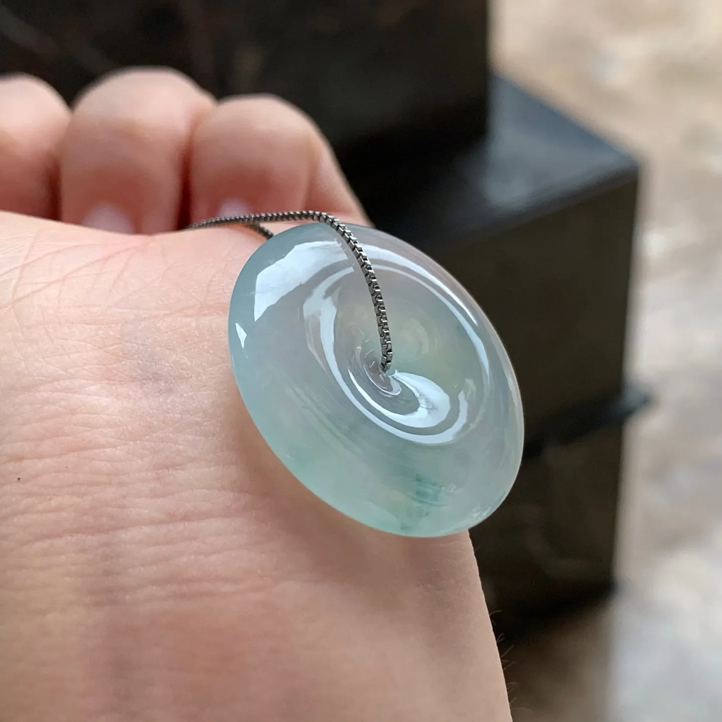 冰种飘花平安扣
清爽