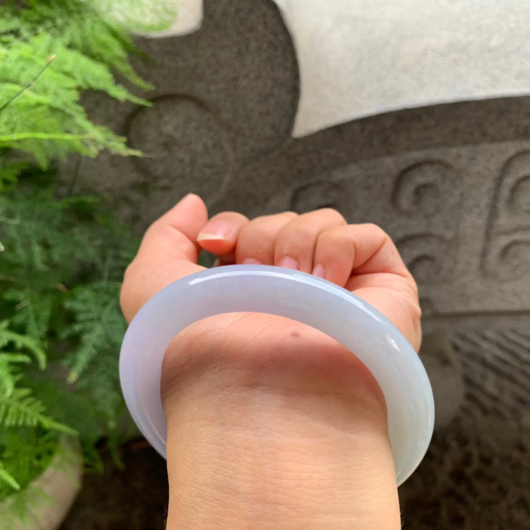 圈口 57.2-10【茄紫圆条手镯】圆条57 58可戴