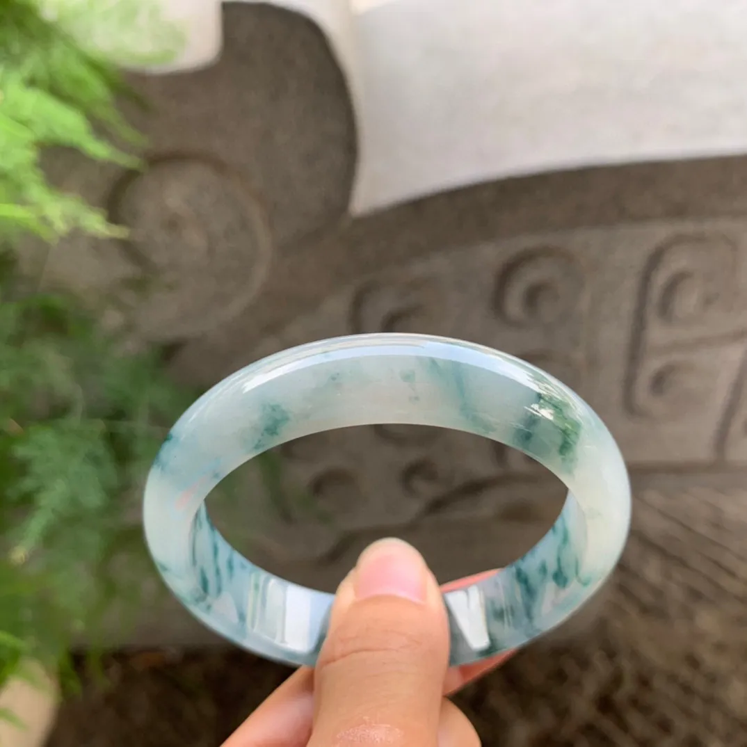 圈口 56.7-13.5-7.3【冰飘花正圈手镯】 正圈56 57可戴