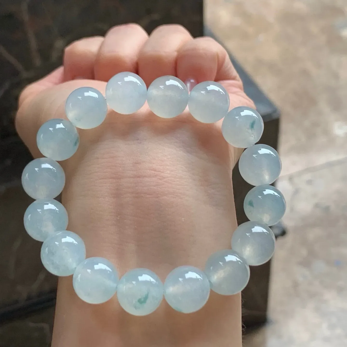 冰种手串
种好水足