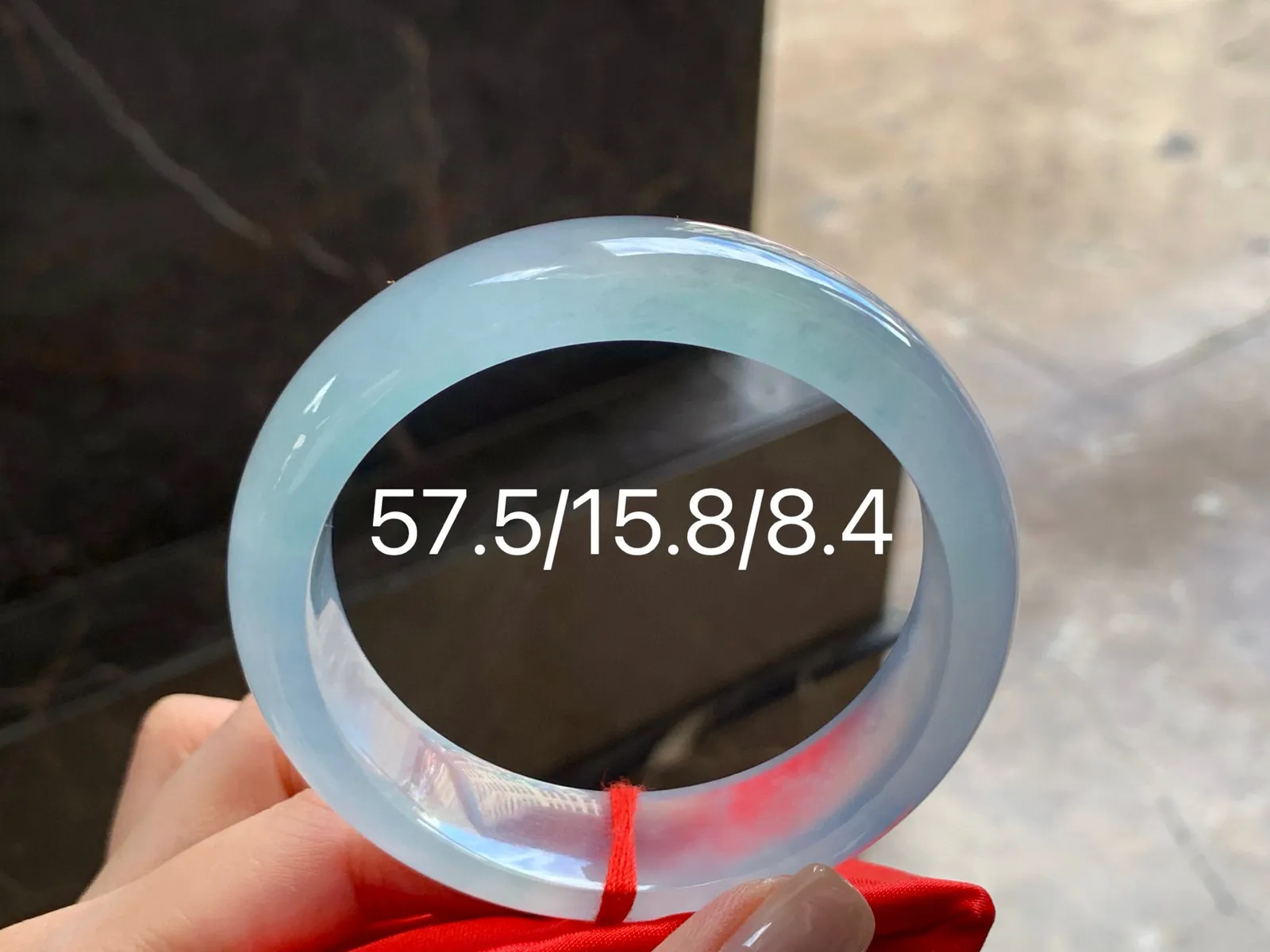 高冰手镯
种老起光 57.5/15.8/8.4mm