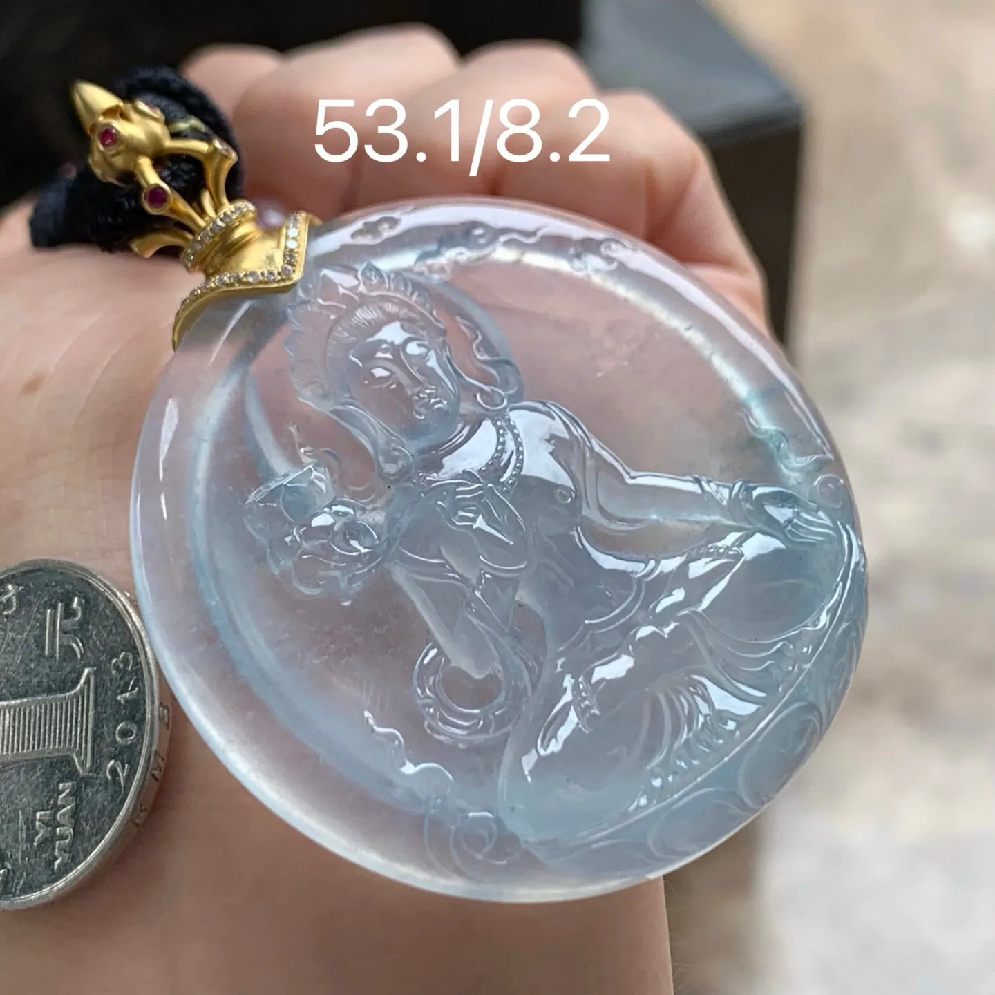 冰种度母
种老 厚装品相好 金扣