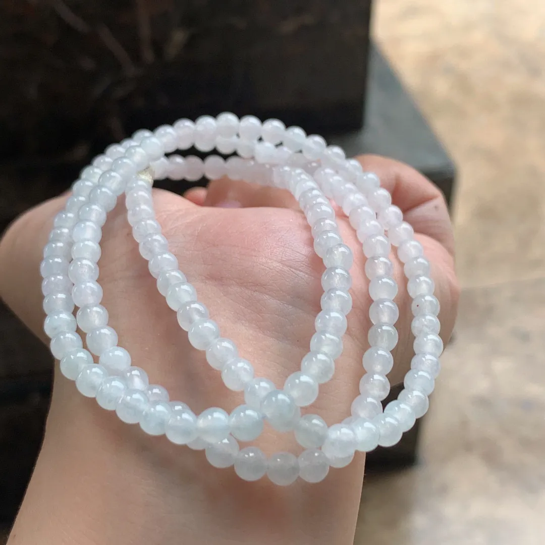 白冰翡翠小米珠