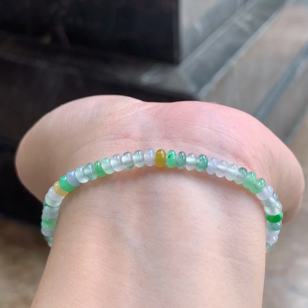 三彩算盘珠手串

尺寸4.2