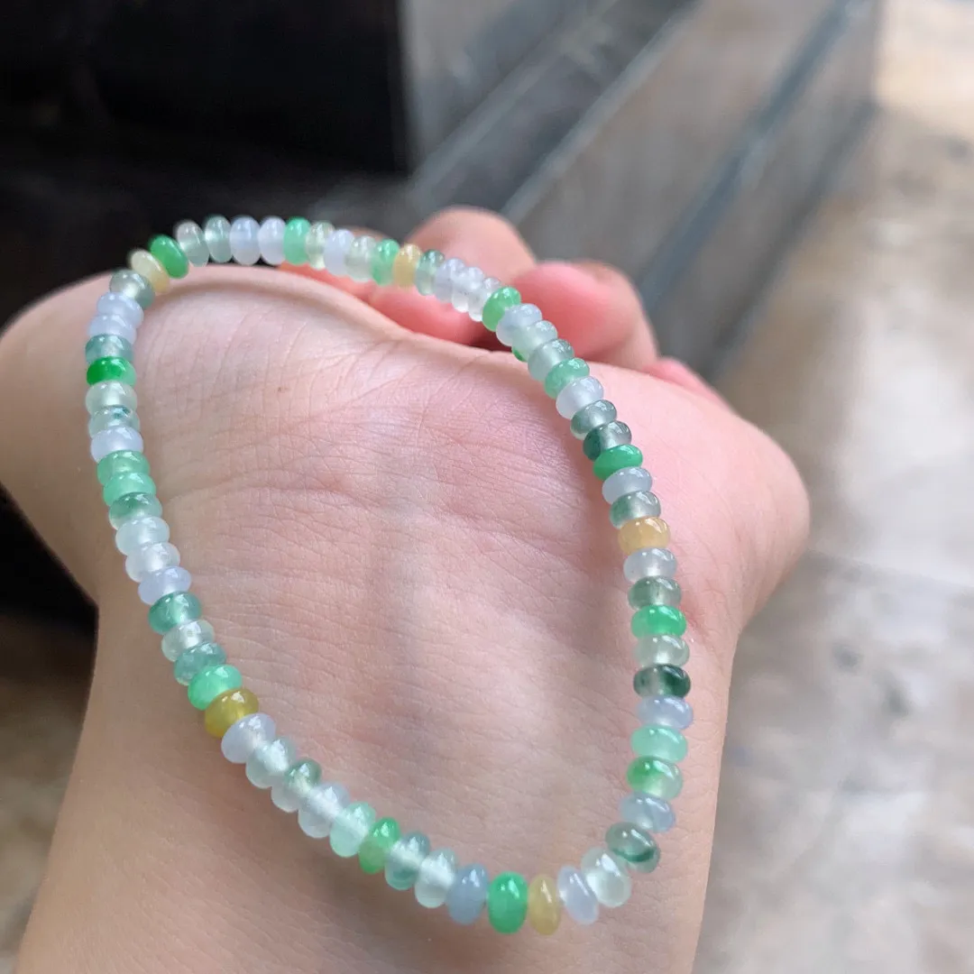 三彩算盘珠手串

尺寸4.2