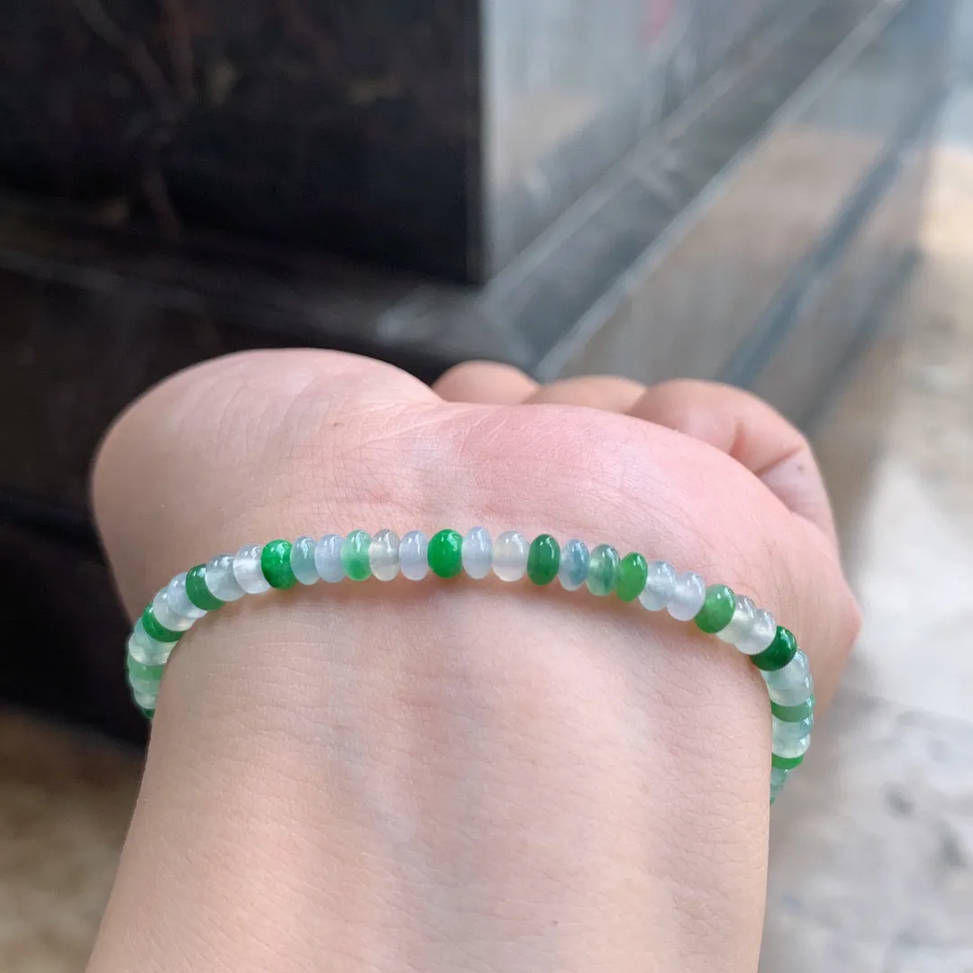 三彩算盘珠手串

尺寸4.5