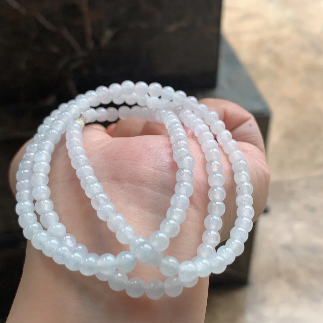 白冰翡翠小米珠