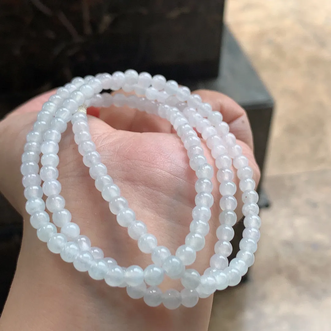 白冰翡翠小米珠