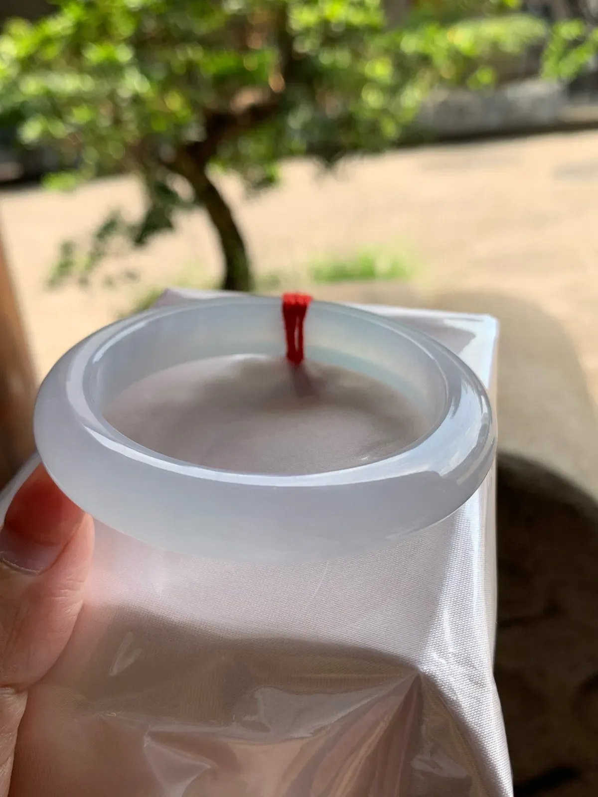 正圈高冰绿 无瑕 尺寸:53.4/10.6/8.7  种水好