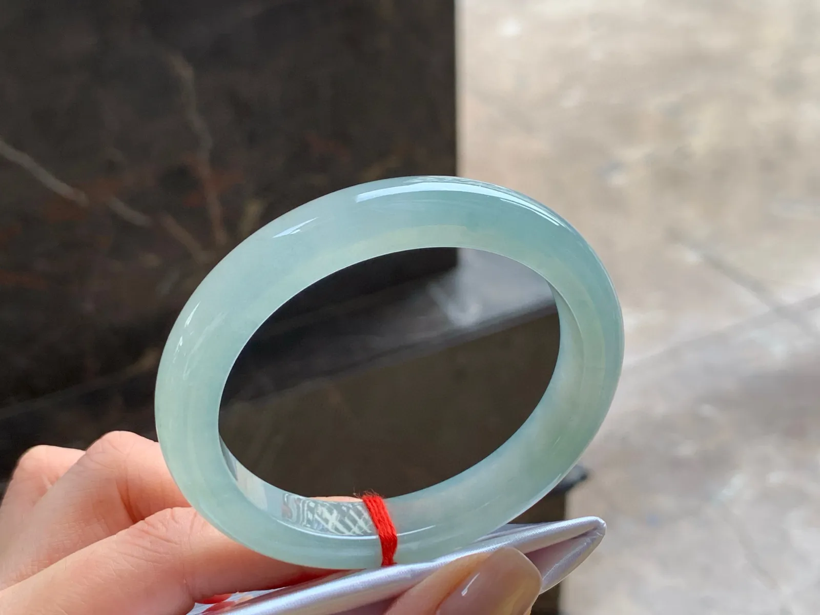 冰贵妃镯
水润53.2/10.6/8mm