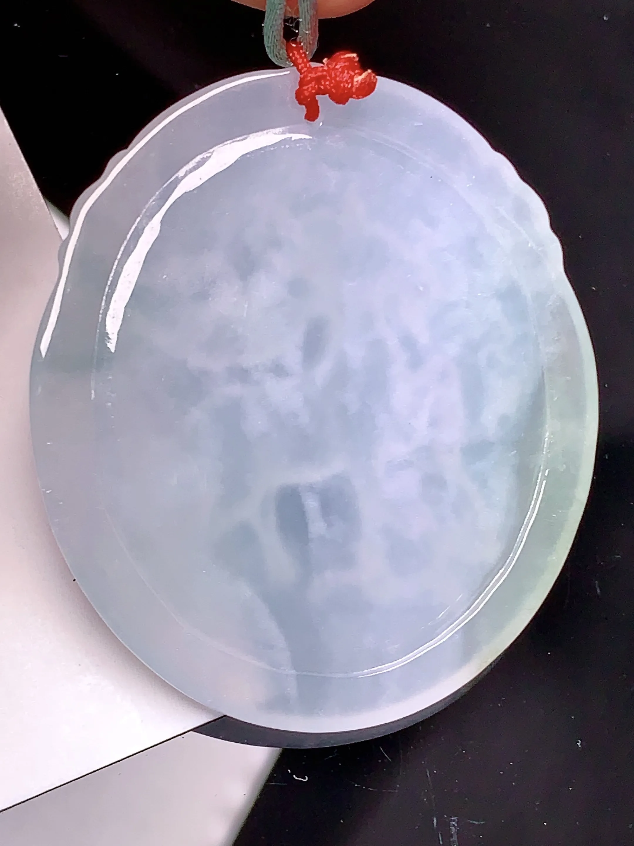 生肖羊牌吊坠 玉质细腻 水润亮眼  整体尺寸50*43.8*5.5