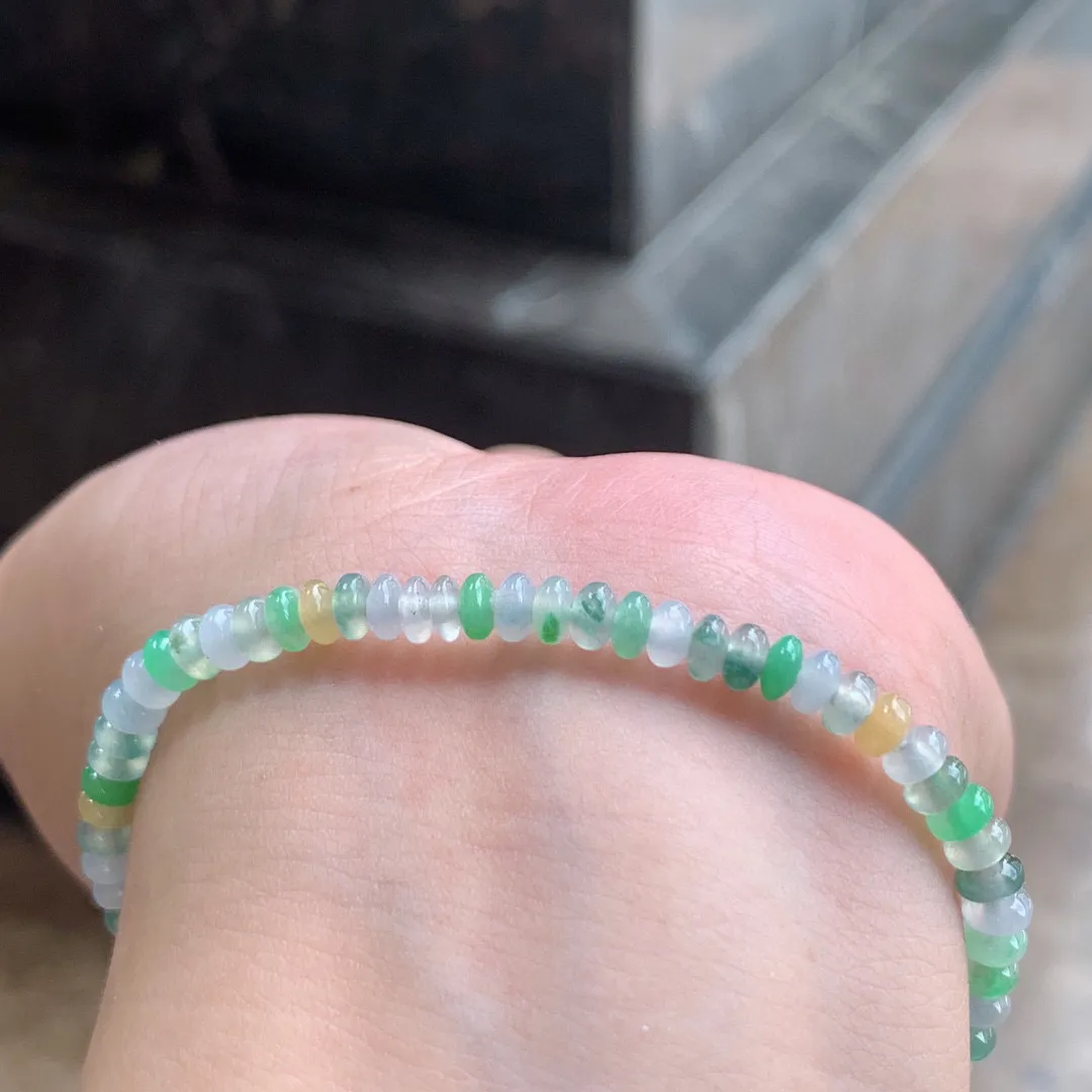 三彩算盘珠手串

尺寸4.2