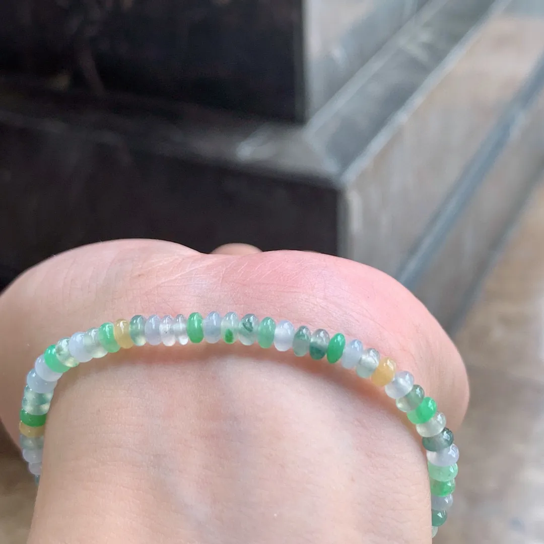 三彩算盘珠手串

尺寸4.2