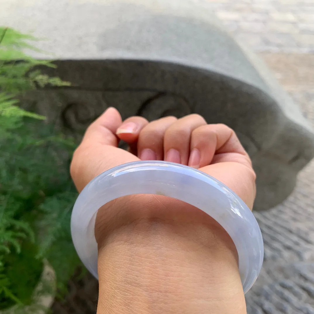 圈口 57.2-12.9-8.5【冰茄紫正圈手镯】正圈57 58可戴