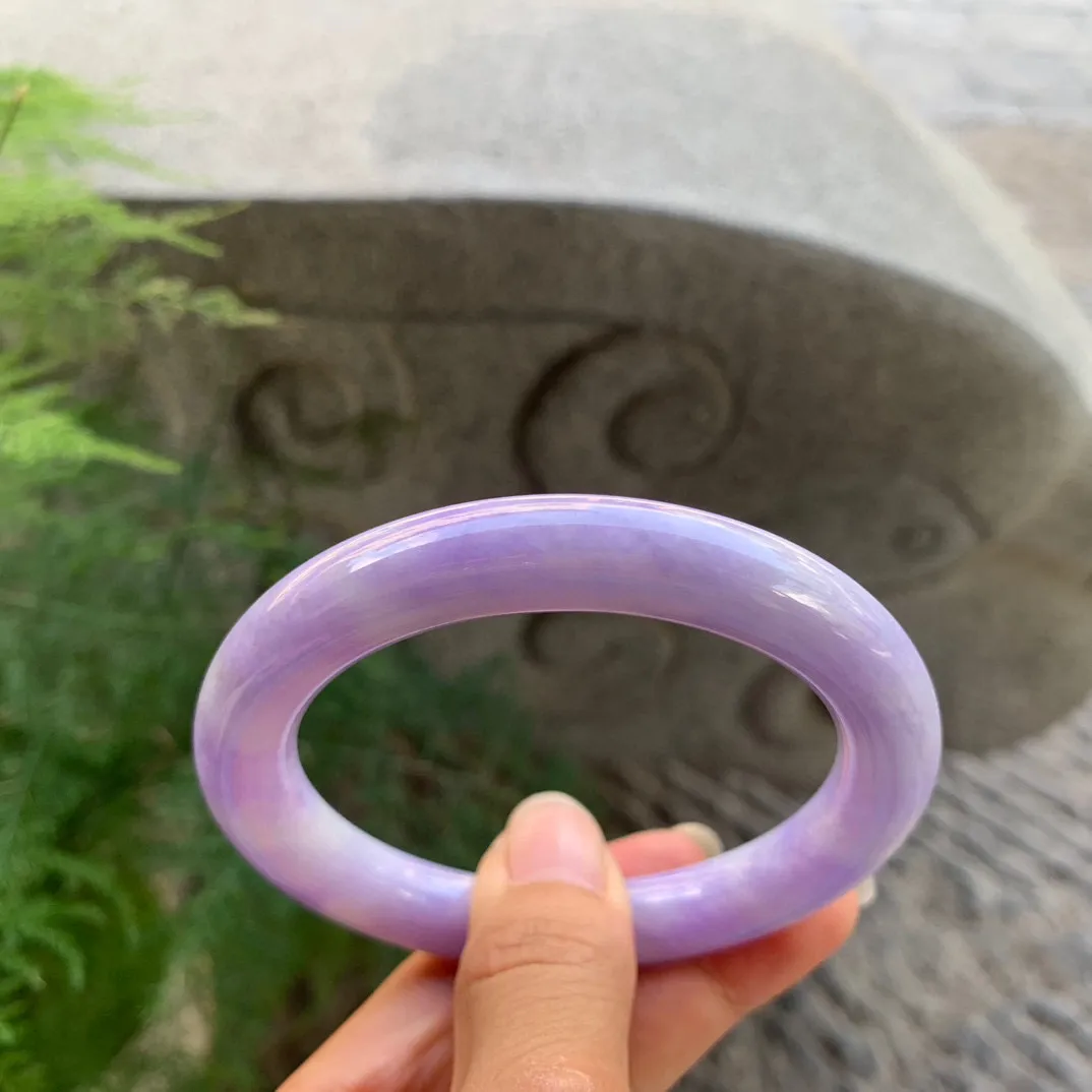 圈口57.8-10.2 【浓紫圆条手镯】圆条57 58可戴