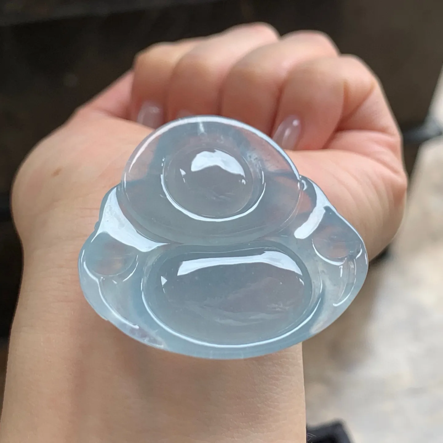 冰种坐佛
大气厚装品相好