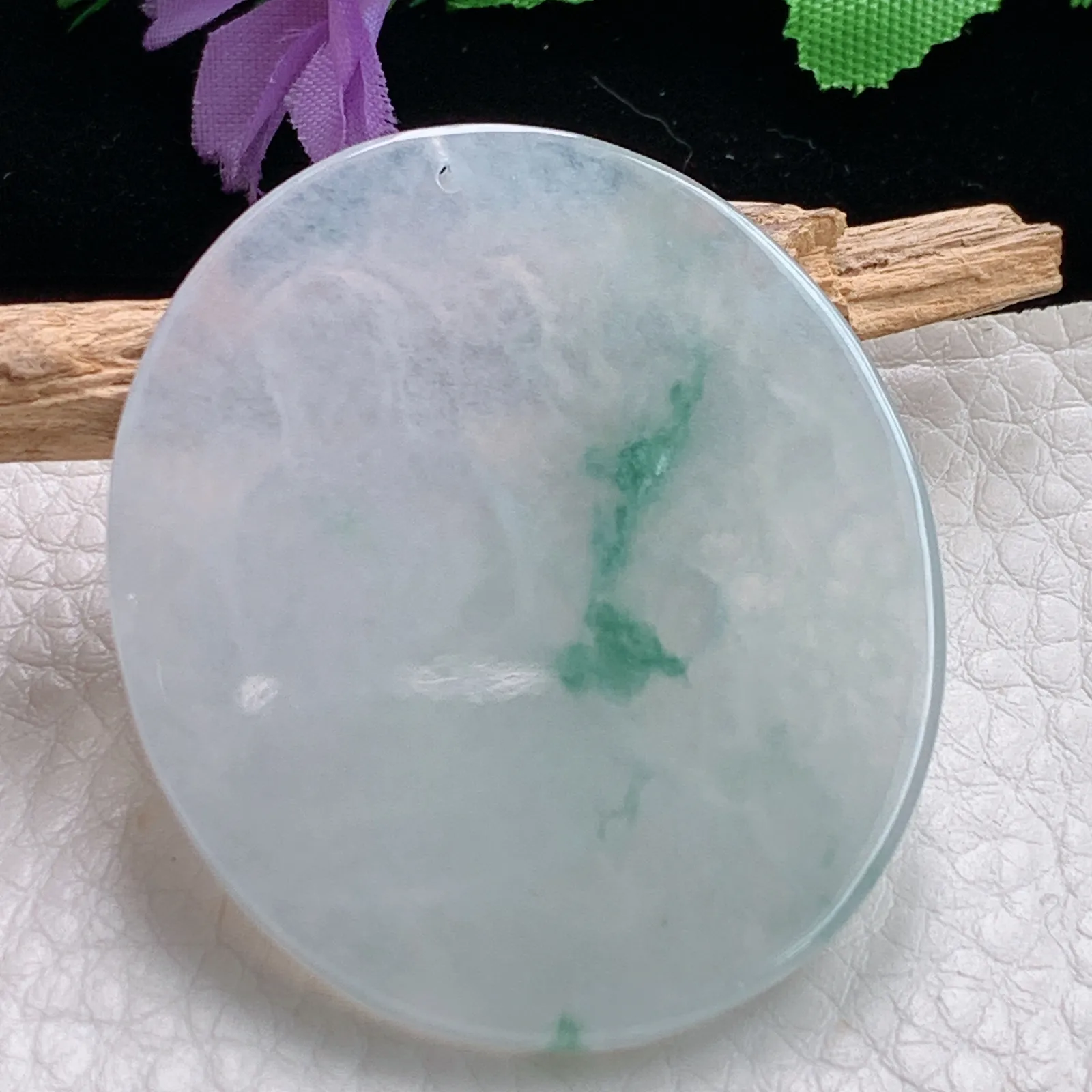 kjt实拍47.3*40.5*5老坑精雕冰胶飘逸御龙佛祖 佛主玉吊坠