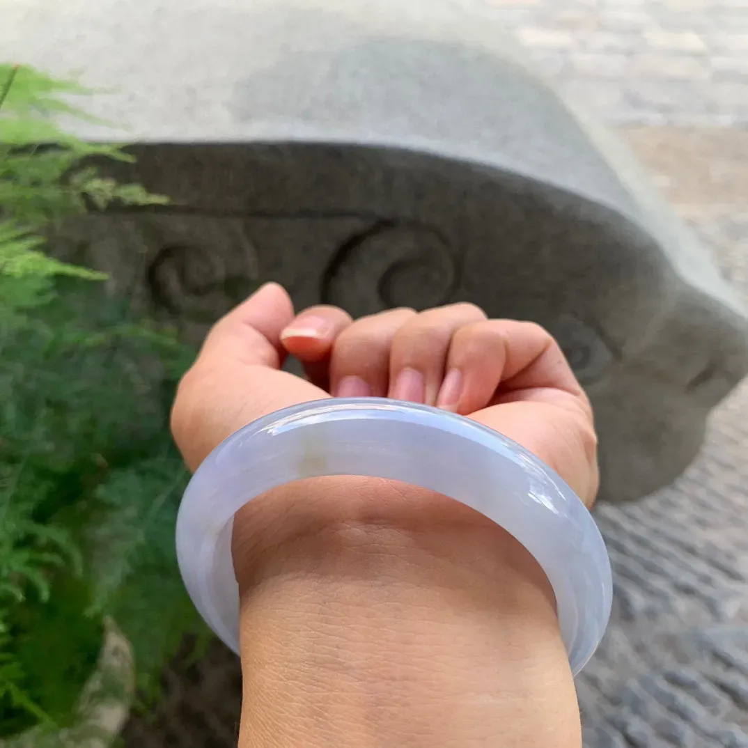 圈口 57.2-12.9-8.5【冰茄紫正圈手镯】正圈57 58可戴