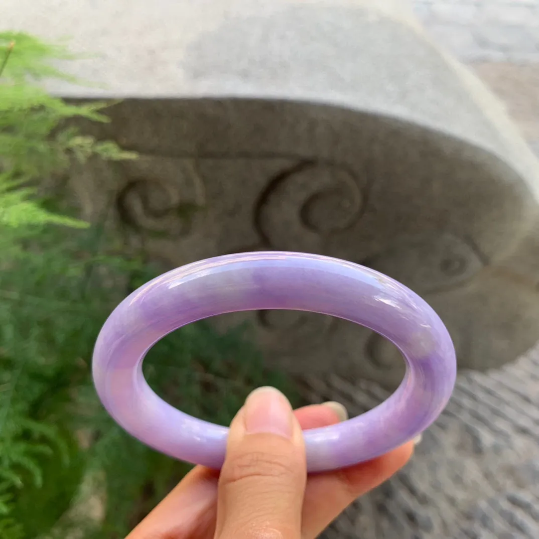 圈口57.8-10.2 【浓紫圆条手镯】圆条57 58可戴