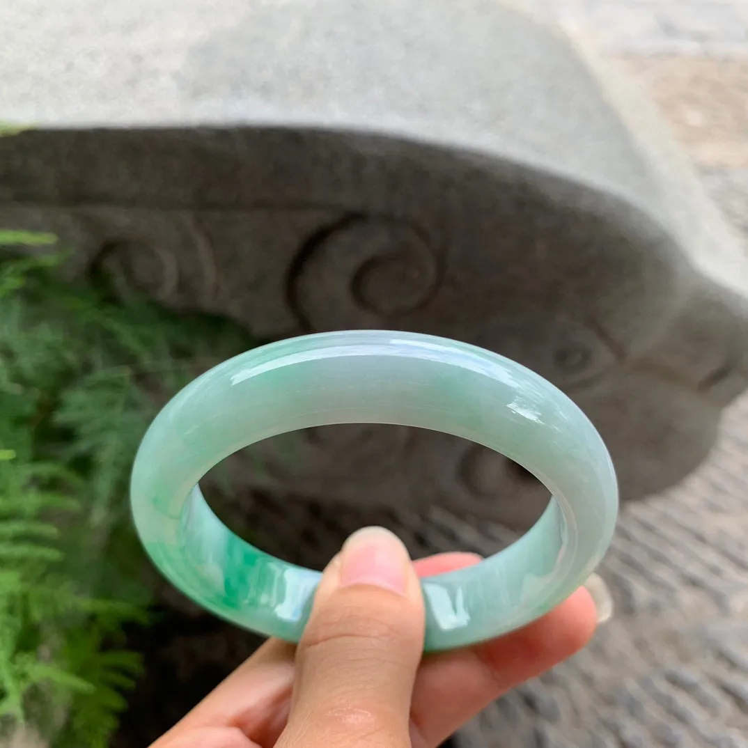 圈口57.5-13.2-8.8 【辣阳绿正圈手镯】正圈57 58可戴