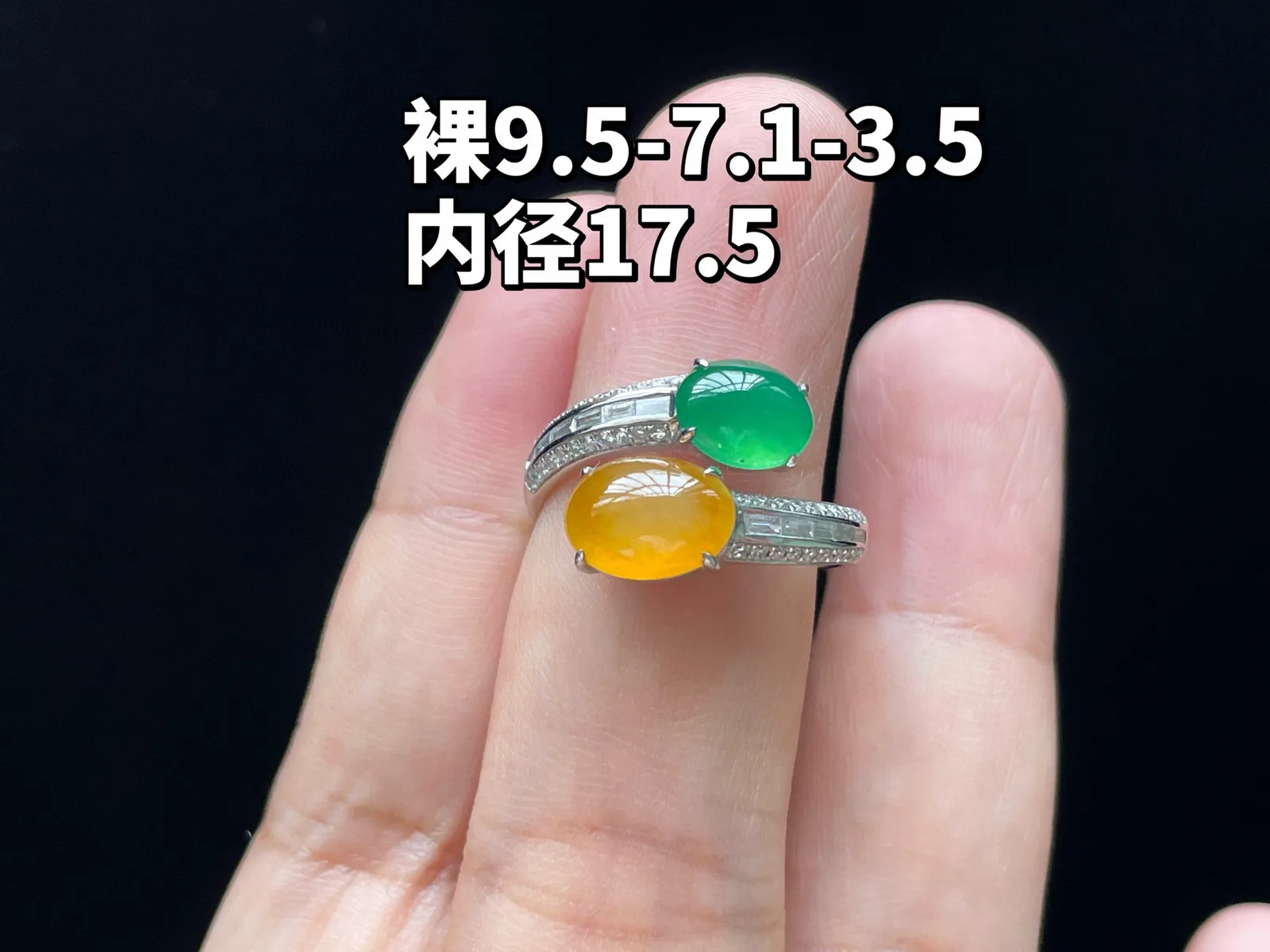 18K 满色+黄翡·蛋面戒指

裸9.5-7.1-3.5