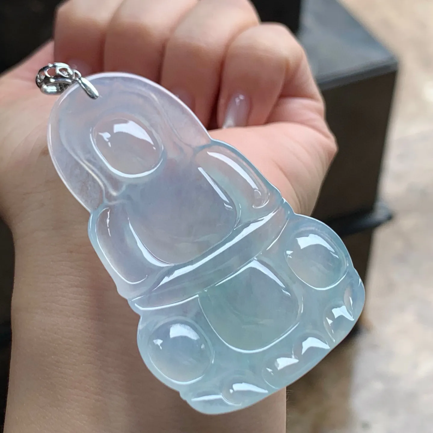 冰种观音
水润 金扣