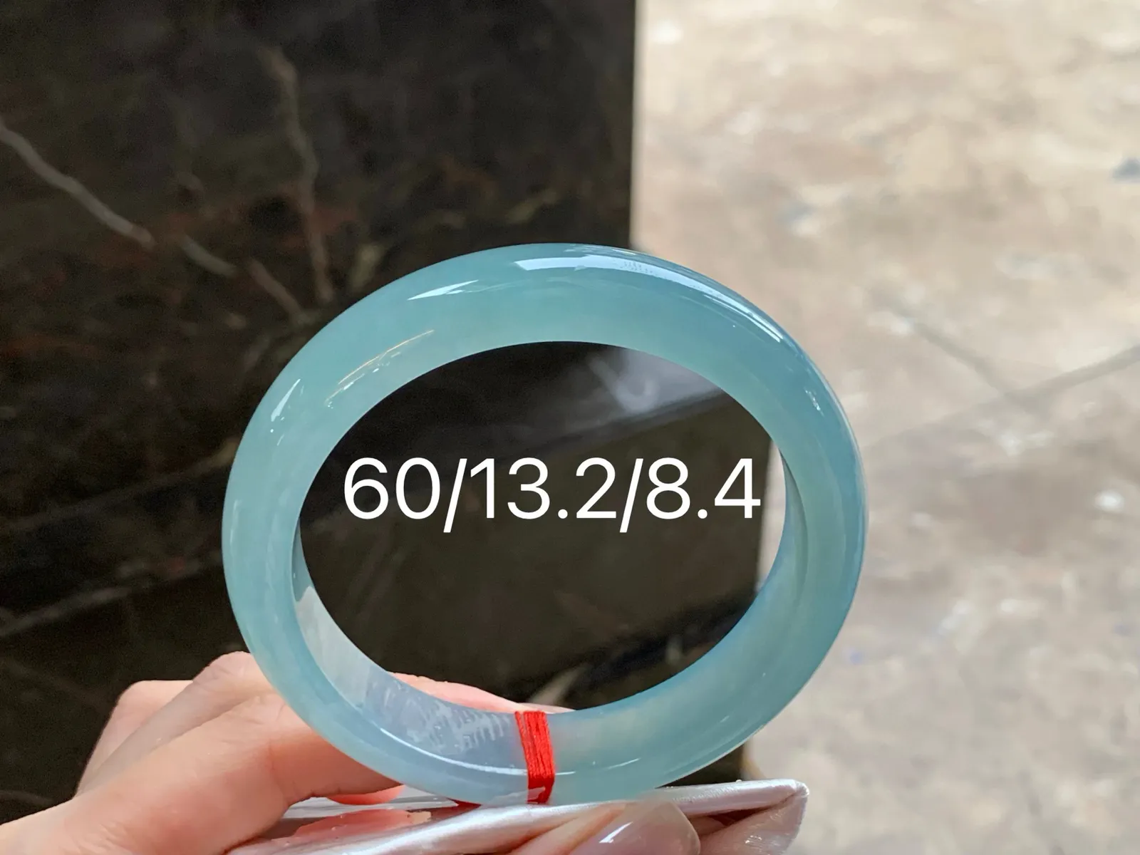 冰晴大圈手镯
种好60/13.2/8.4mm